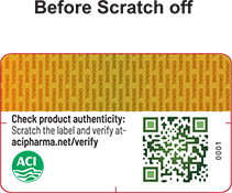 Where to find verification code on ACI products